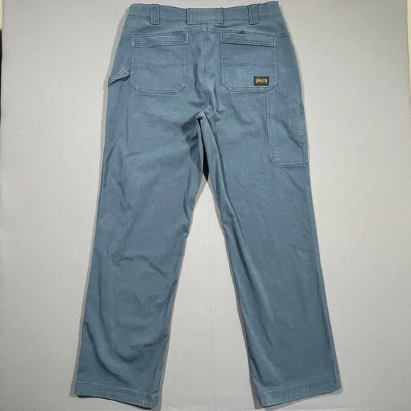 Duluth Trading Flex Fire Hose Sweat Management Carpenter Pants Blue Men 36x34 - Picture 4 of 16